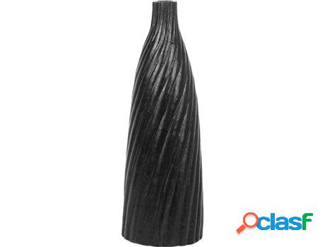Jarrón Florentia (Negro - Cerámica -17x17x45 cm)