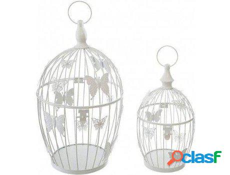 Jaula Decorativa HOGAR Y MÁS Mariposa Set (acero lacado)