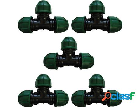 Juego de 5 Uniones de Tuberías GLOBAL 5425-5 (25 mm)