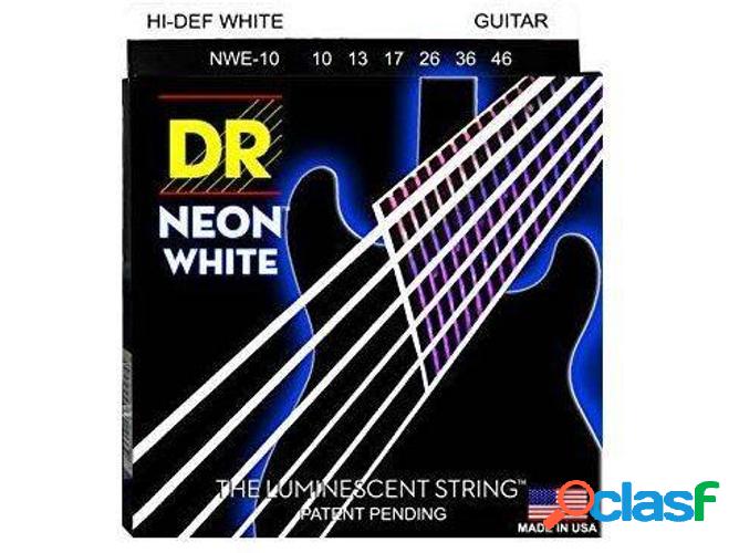 Juego de Cuerdas Guitarra Eléctrica DR NWE-10 Neon White