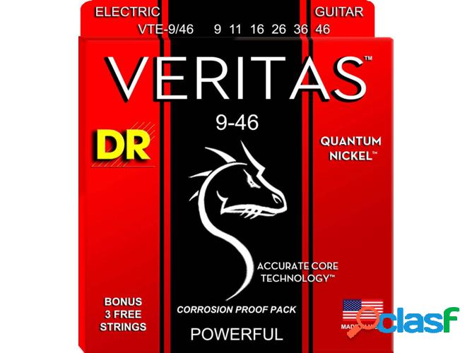 Juego de Cuerdas Guitarra Eléctrica DR VTE-9/46 Veritas