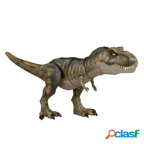 Jurassic World Figura Dinosaurio T-Rex Golpea y Devora