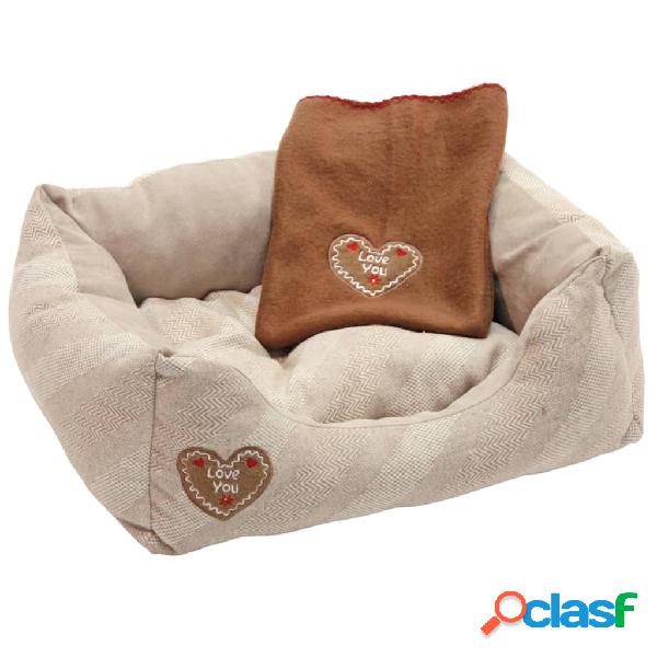 Kerbl Cama para perros Love You 47x37x11 cm beige 81231