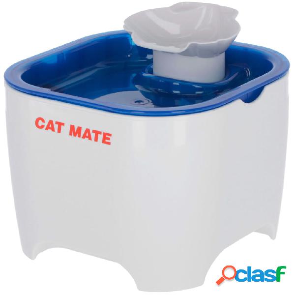 Kerbl Fuente para mascotas Cat Mate blanco y azul 19x19x14,5