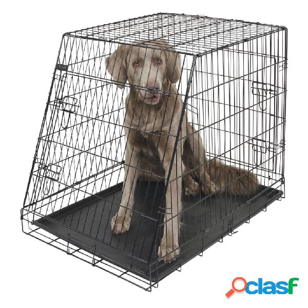 Kerbl Jaula para perros negro 107x74x85 cm