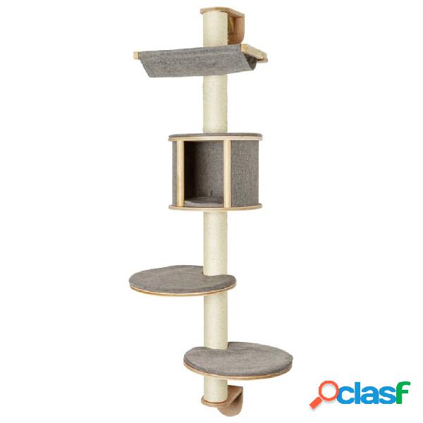 Kerbl Árbol de pared para gatos Dolomit Tofana 168 cm gris