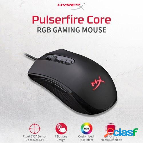 Kingston HyperX Pulsefire Core RGB Ratón con cable Gaming