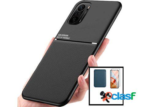 Kit Carcasa, Protector Cristal 5D Y Soporte Xiaomi Poco F3
