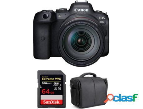 Kit Cámara Mirrorless, Objectivo y Accesorios CANON EOS R6