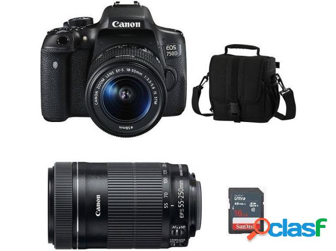 Kit Cámara Réflex CANON EOS 750DEF-S 18-55mm F3.5-5.6 IS