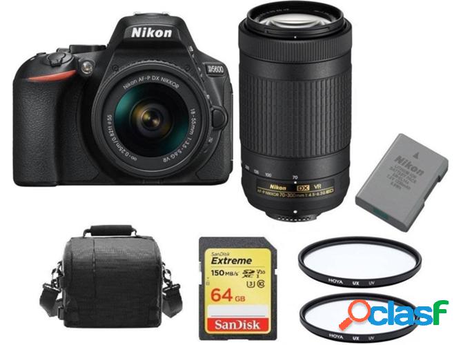 Kit Cámara Réflex NIKON D5600 AF-P 18-55MM + VR AF-P