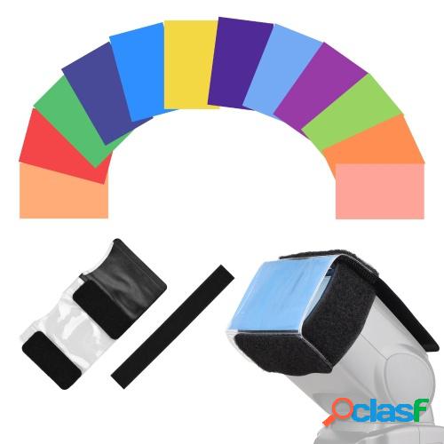 Kit de filtro de corrección de color de 12 Uds geles de