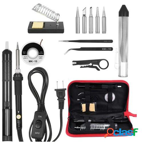 Kit de soldador 14 en 1 60 W Soldador de temperatura