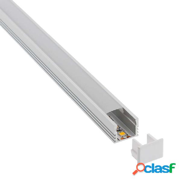 Kit - perfil cambel para tiras led 1 metro