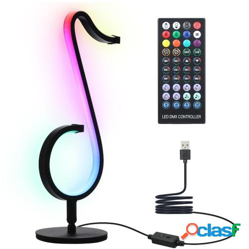 LED Regulable RGB Musical Note Light Symphony Mesa-Lámpara