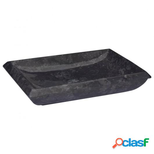 Lavabo mármol negro 50x35x10 cm