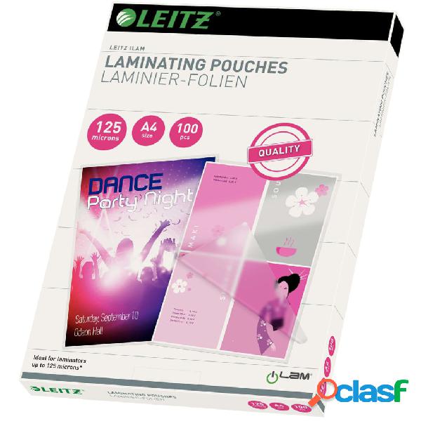 Leitz Bolsas para plastificar 125 micrones A4 100 unidades