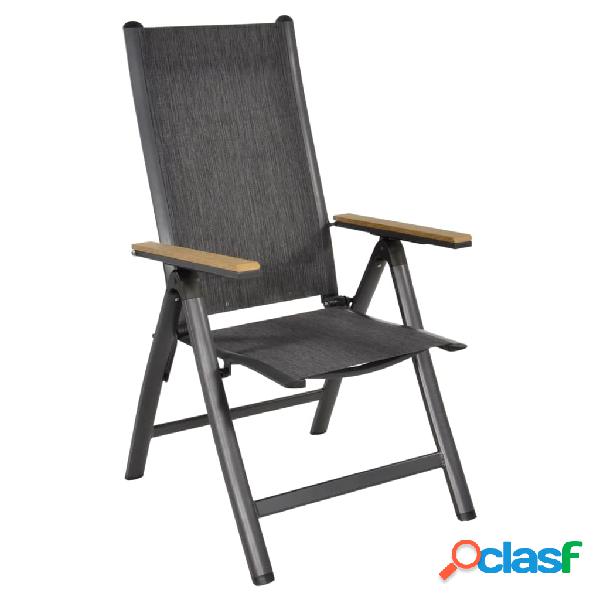 Lesli Living Silla ajustable Arezzo aluminio 57x69x103 cm