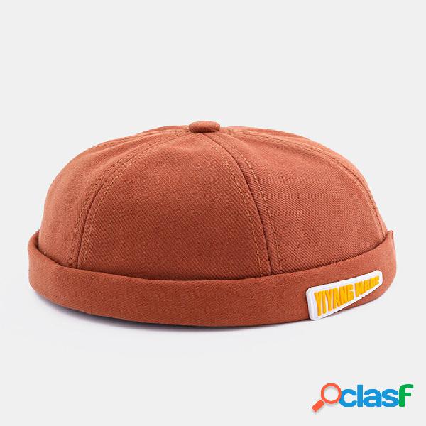 Letras de algodón unisex Patrón Etiqueta de parche Gorro