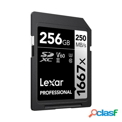 Lexar Professional 1667x 256GB UHS-II Tarjeta SD de alta