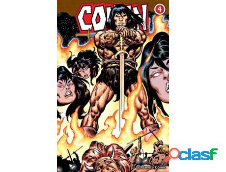 Libro Conan El Bárbaro 4 de Roy Thomas (Español)