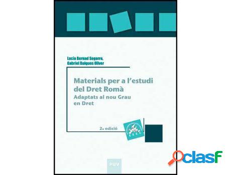 Libro Materials Per A L&apos;Estudi Del Dret Romà de Lucía