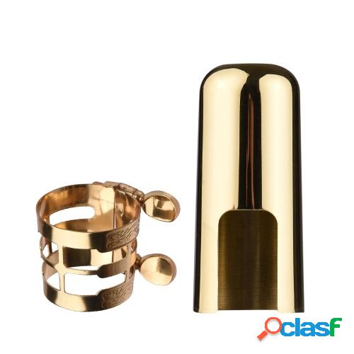 Ligadura de saxofón de ajuste de doble tornillo Muslady