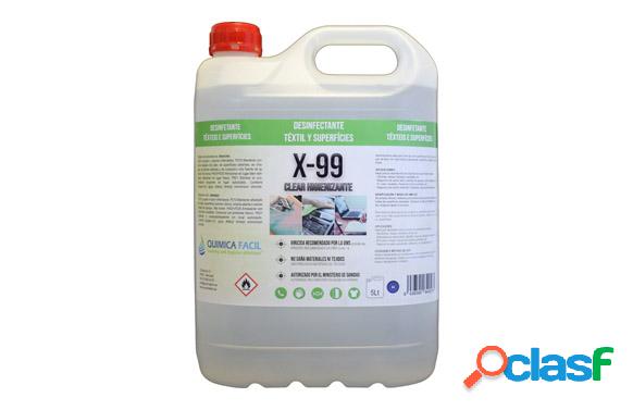 Limpiador Hidroalcohólico QF X-99 Clear Higienizante 5L