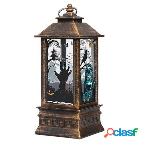 Linterna LED de Halloween LED Luces de hadas Lámpara Bruja