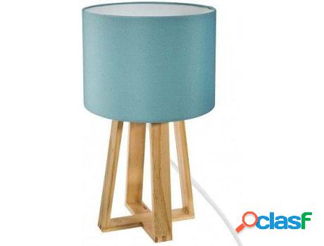 Lámpara De Mesa HOGAR Y MÁS Sobre Guati Blue Pino (pino