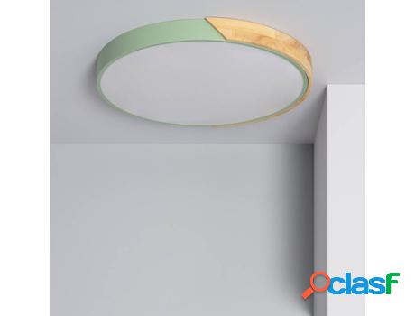 Lámpara LED LEDKIA Circular (Verde - LED Integrado - 36 W)