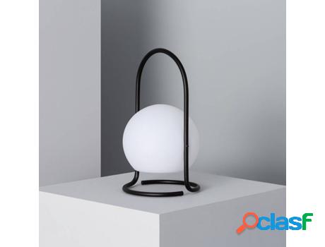 Lámpara de Mesa LEDKIA Mkono (Negro - LED Integrado - 2.5