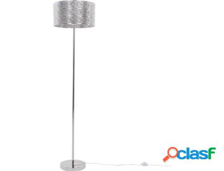 Lámpara de Pie Noun (Plateado - Metal -39x39x150 cm)