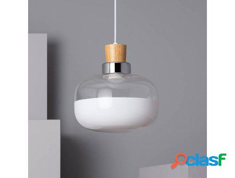 Lámpara de Suspensión LEDKIA Bambolla (Blanco - LED