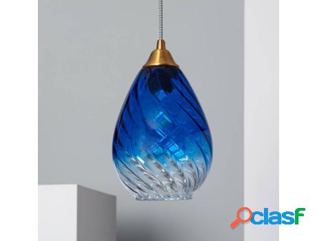 Lámpara de Suspensión LEDKIA Candela (Azul - E27 - 40 W)