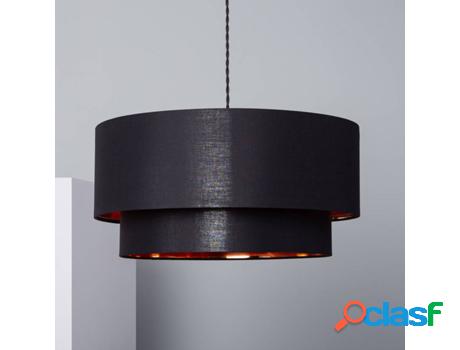 Lámpara de Suspensión LEDKIA Reflect (Negro - E27 - 60 W)