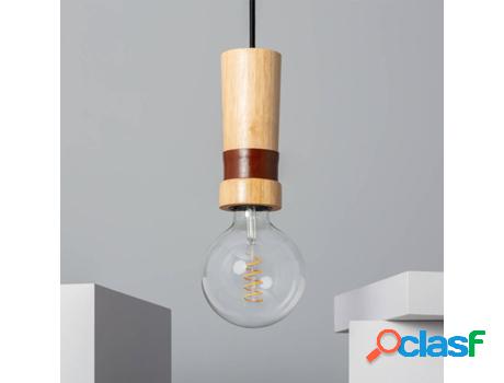 Lámpara de Suspensión LEDKIA Túria (Madera - E27 - 60 W)