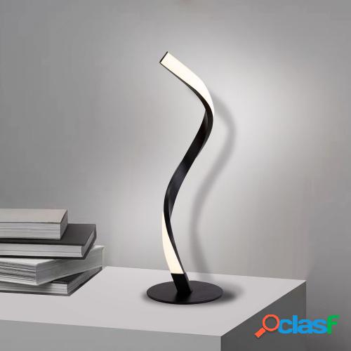 Lámpara de mesa moderna Diseño en espiral Lámparas de