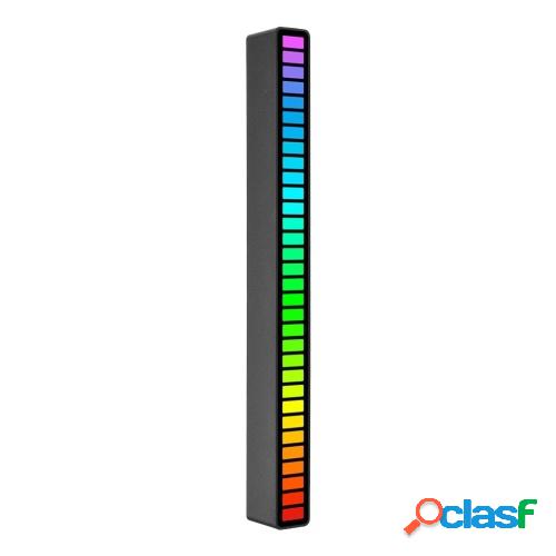 Luces de ritmo de control de sonido RGB 32 LED 18 colores