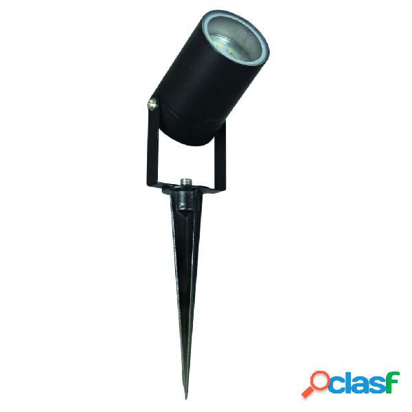 Luxform Foco LED de jardín Onyx gris antracita 230 V 4 W