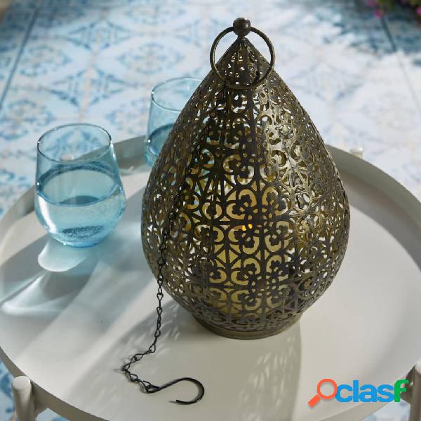 Luxform Lámpara LED de jardín Palmyra Oriental bronce