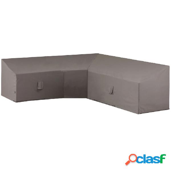 Madison Funda para muebles en forma de L 300x300x90 cm gris