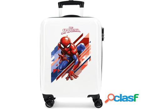 Maleta de Cabina MARVEL Spiderman Geo Blanca 34L 55x38x20cm