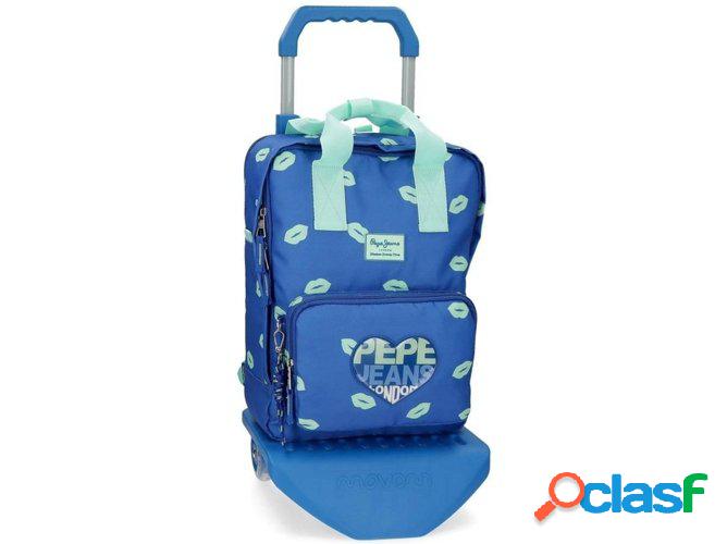 Maleta de Portátil PEPE JEANS Ruth Azul con Carro