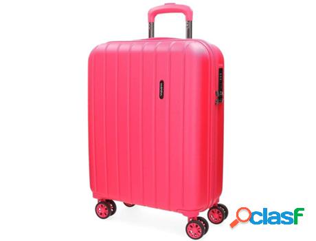 Maleta de Viaje MOVOM Wood (Cabina - 38 L - Rosa)