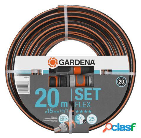 Manguera de jardín Gardena Comfort Flex 20m con accesorios