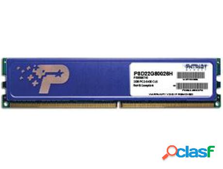 Memoria RAM DDR2 PATRIOT MEMORY (1 x 2 GB - 800 MHz)