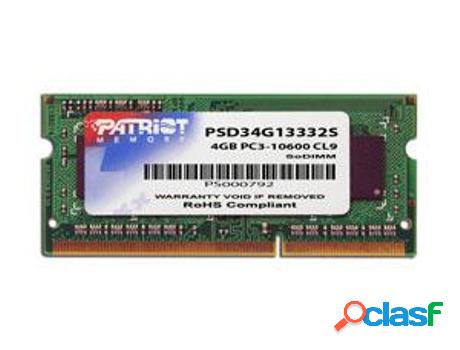 Memoria RAM DDR3 PATRIOT MEMORY (1 x 4 GB - 1333 MHz)