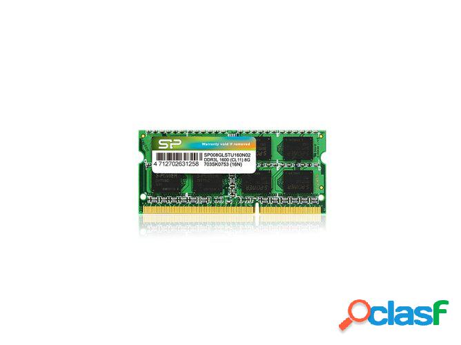 Memoria RAM DDR3 SILICON POWER SP008GLSTU160N02 (1 x 8 GB -