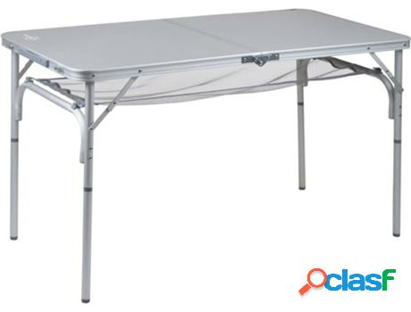 Mesa BO-CAMP plegable de camping Premium (Gris - 60x60x7 cm)